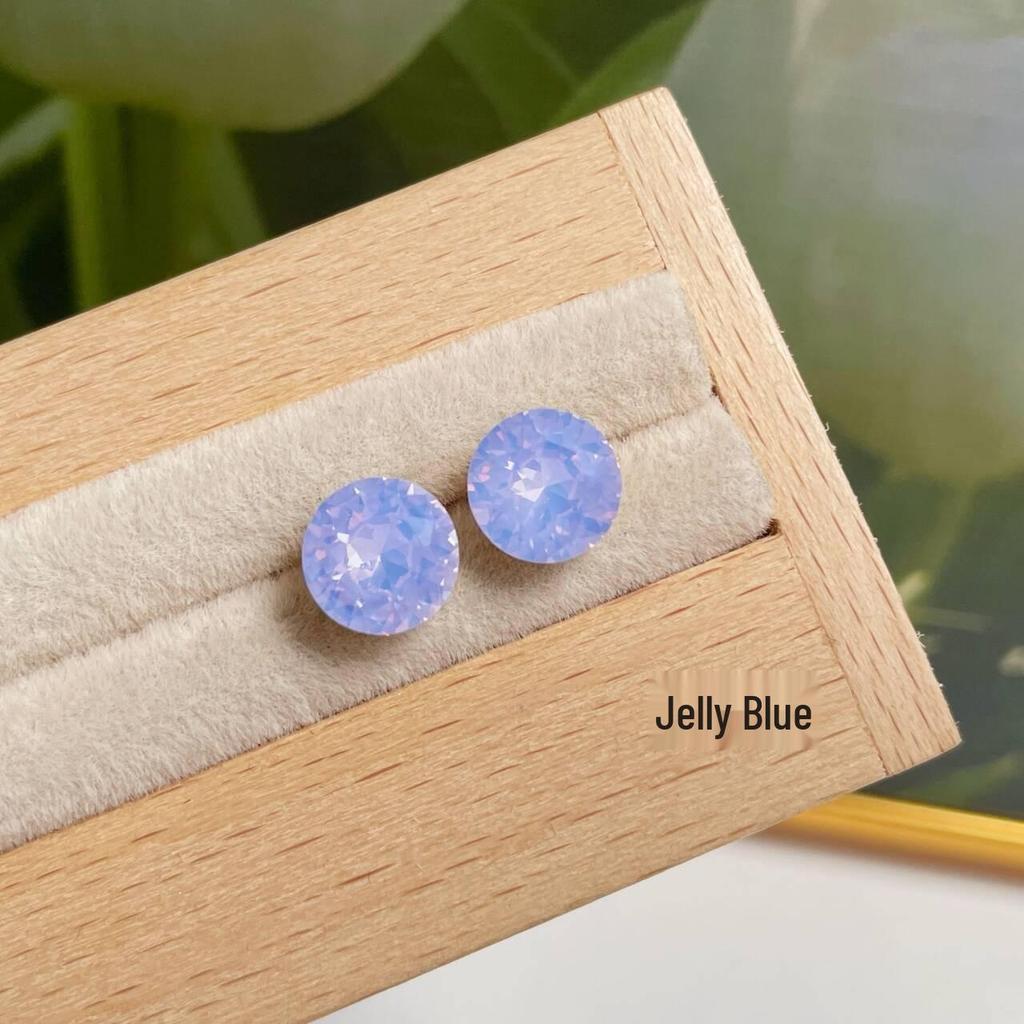 Flashing Millennium Eight-Sided Zircon Rose Ear Studs for Women - Personalized Multi-Faceted Exquisite Design