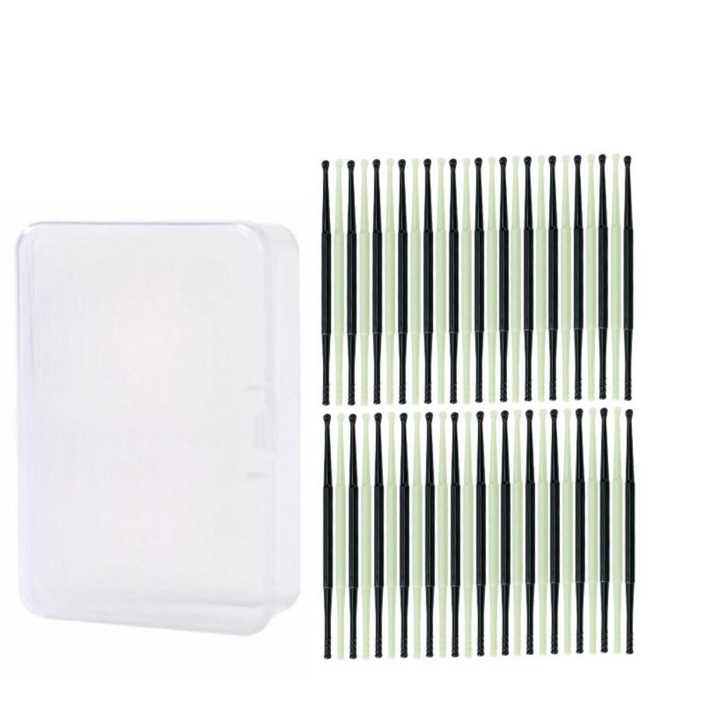50Pcs Plastic Ear Picks Smooth Ear Cleaning Spoon Ear Cleaner Spoon Ear Scoop  Daily Use Spiral ear spoon