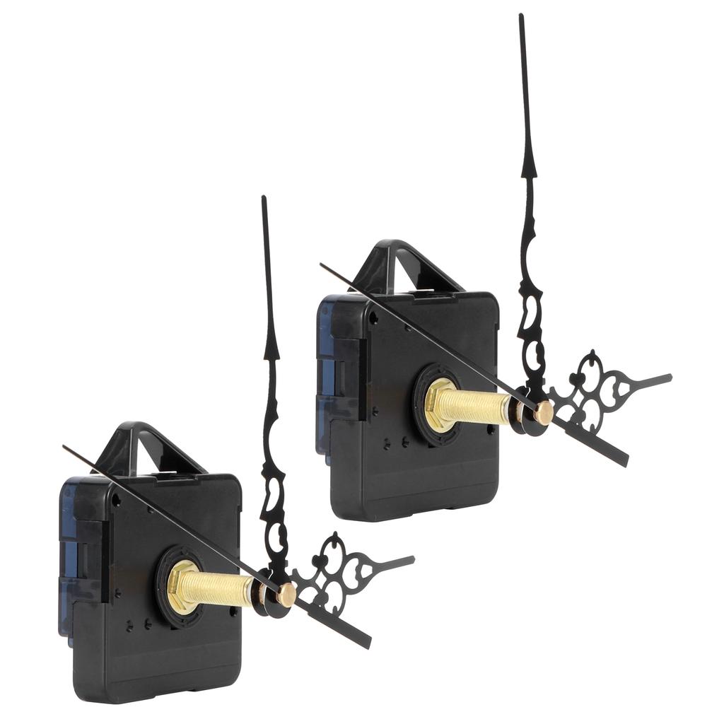 2Set Long Shaft Quartz Clock Movement Pointers Kit Mechanism Fittings for 20‑22mm Dial