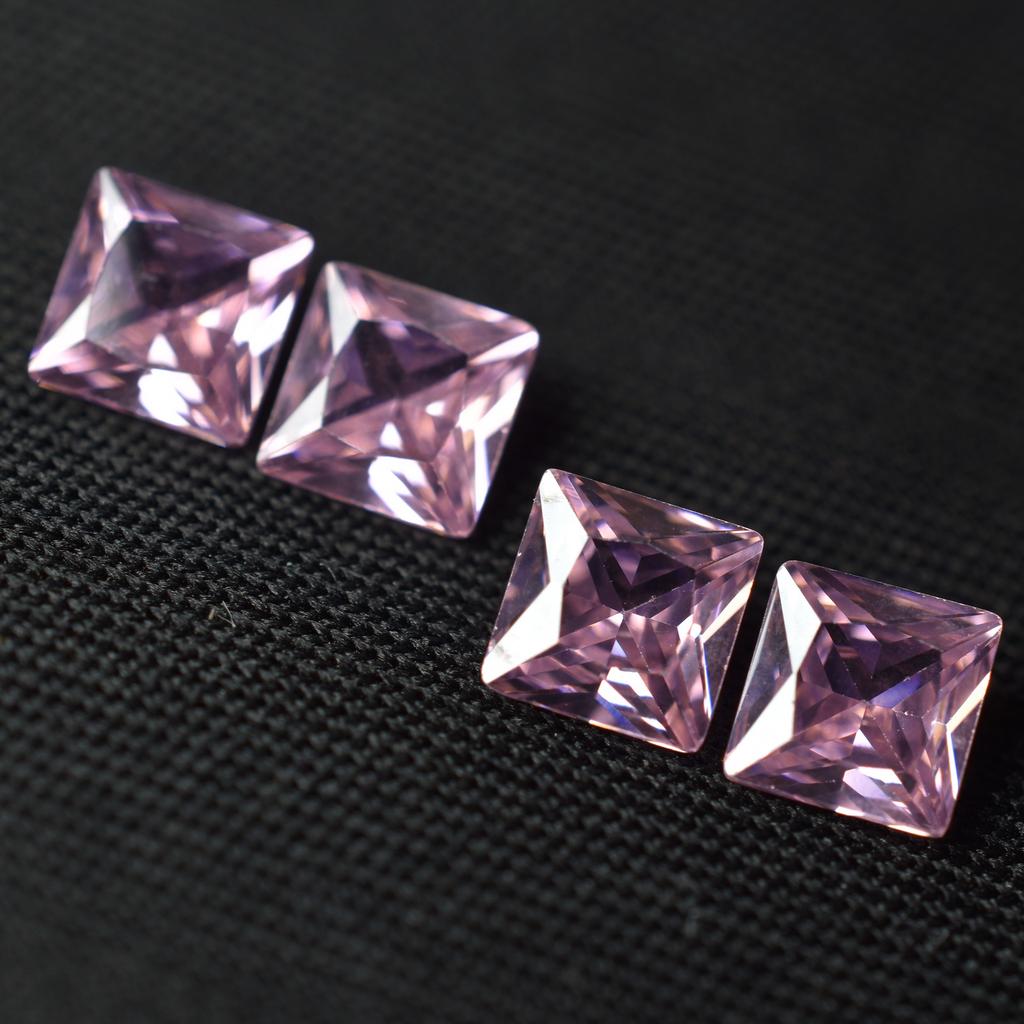 Natural CERTIFIED 30 Pcs Pink Sapphire Square Cut Loose Gemstone 5x5 mm Lot
