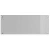 Kitchen Splashback Light Gray 100 x 40 cm Tempered Glass