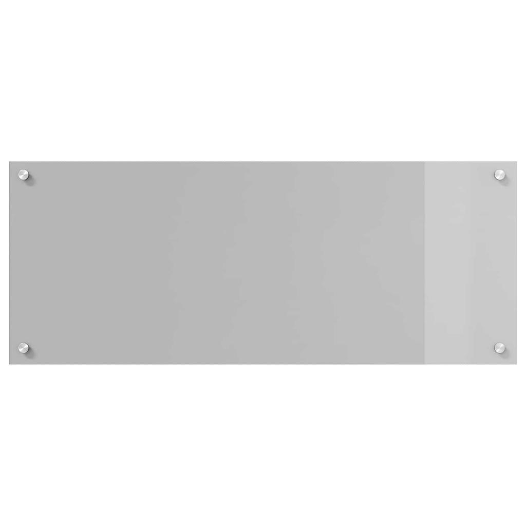 Kitchen Splashback Light Gray 100 x 40 cm Tempered Glass