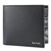 Paul Smith Black Bifold Wallet with Coin 4833 PHBALL Made In the UK and Men's Purse, 79, Italy.