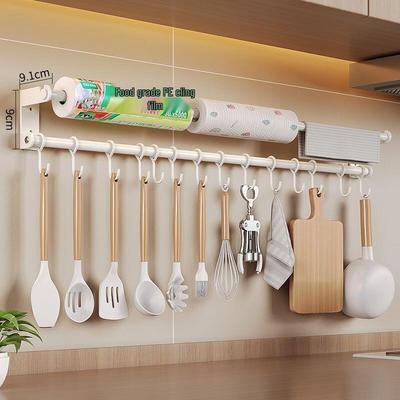 Porta Ganci da Cucina in Acciaio Inossidabile Senza Foratura