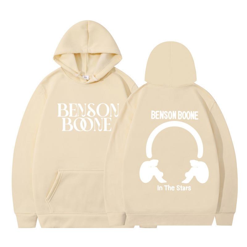 Hooded Sweater Harajuku Funny Benson Boone Sweater Long Sleeve Men's and Women's Pullover