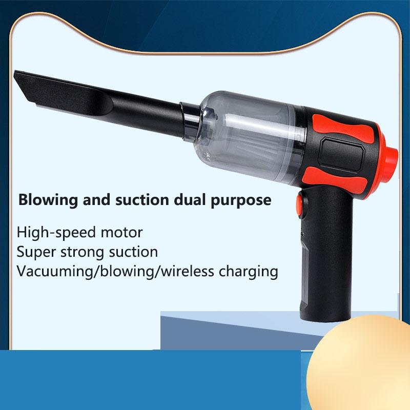New Car Dual-Use Mini Wireless Vacuum Cleaner Portable Car Vacuum Cleaner Handheld Upright Blowing Suction Integrated 2025