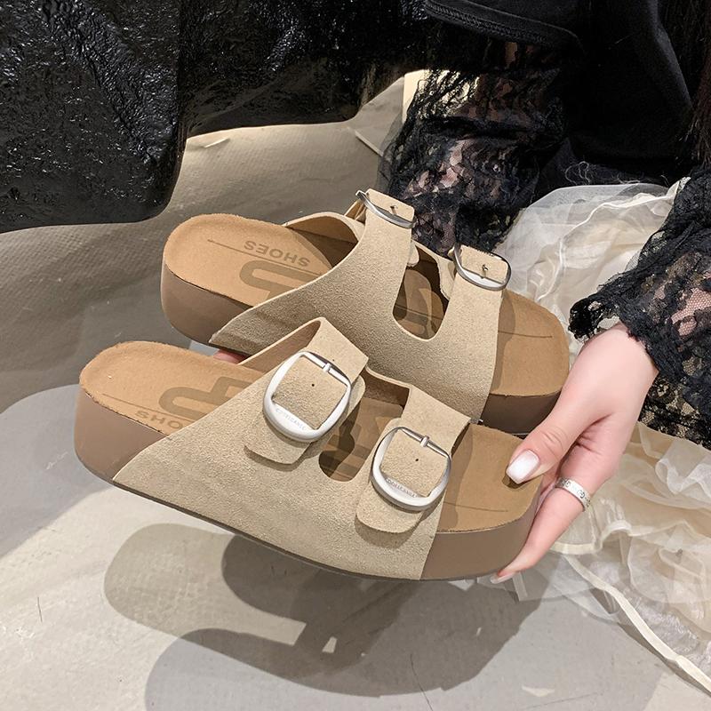 

Новые кожаные пробковые шлепанцы Birken для женщин и мужчин, модные летние женские сандалии на каждый день, обувь с мягкой подошвой 37