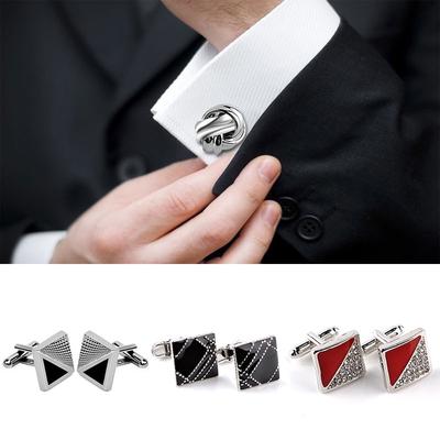 1 Pair Men's Fashion Shirt Cufflinks Alloy Cuff Button Jewelry Party Decor Business Wedding
