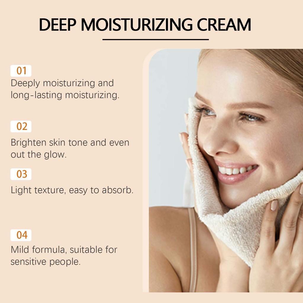 Brightening Deep Moisturizing Cream Gentle Hydration For Face And Eyes