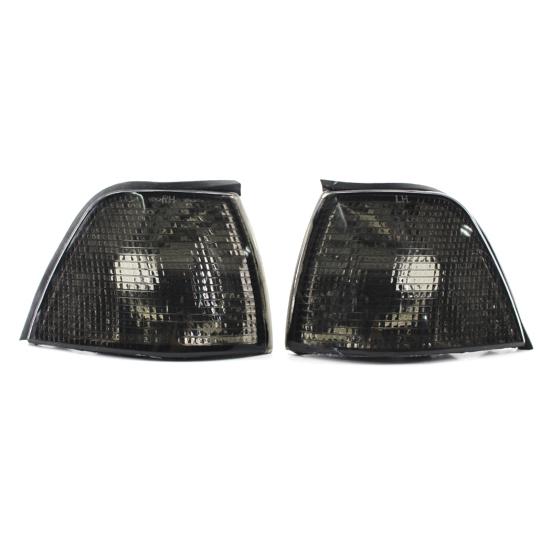 

2 шт. угловой светильник из АБС-пластика, сменный корпус, левый и правый указатель поворота серый