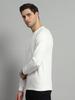 MONTE CARLO Men Regular Fit White Sweatshirt