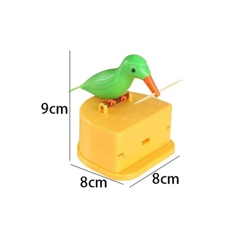 Toothpick Storage Box Container Automatic Toothpick Dispenser Desk Organizers Home Decor Creative Cute Little Bird Toothpick Box