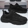 Schwarze Frühjahrs- und Herbst-Neue Netz-Atmungsaktive Sport-Freizeitschuhe Sommer-Arbeitsschutz-Studenten-Papa Trendige Schuhe
