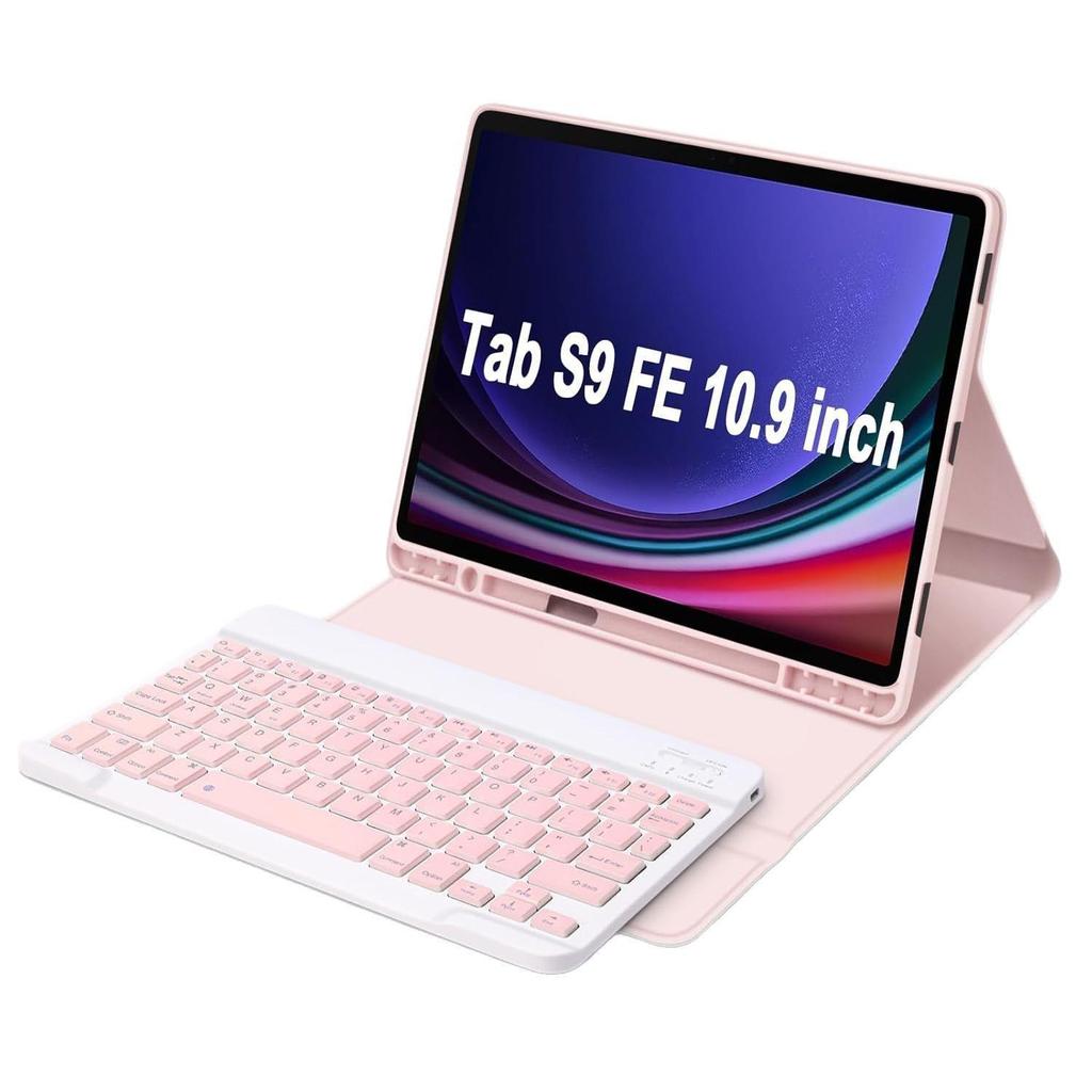 Capa Protetora de Couro Samsung Galaxy Tab S10Lite 10.9" com Teclado Bluetooth