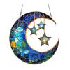 2D Acrylic Star Moon Lantern Suncatcher, Crescent Moon Window Hanging Ornament for Home, Patio, Garden, Ramadan Decor, Housewarming Gifts for Family