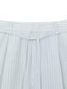 GLOWNY G Belted Linen Wide Pants (Blue)