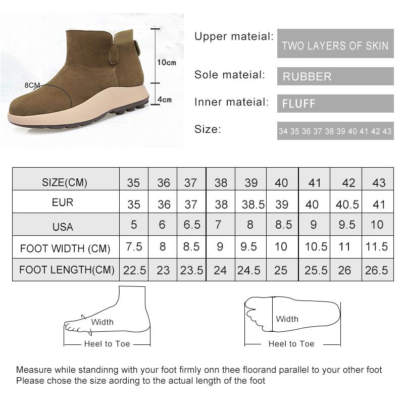Fashion AIYUQI Snow Boots Women Winter 2025 New Genuine Leather Women's Ankle Boots Australia Wool Warm Anti-slip Women's Booties