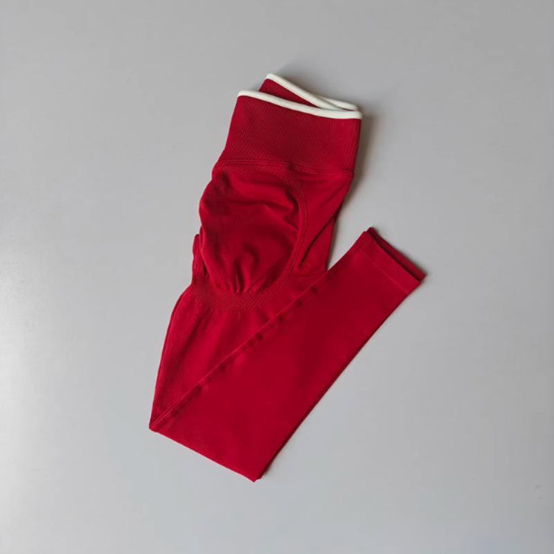 Women's Color Block High-Waisted Tummy Control Yoga Pants
