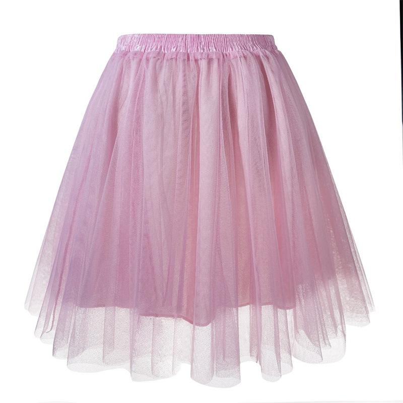 Women’s Tulle Mini Skirts Pleated Tulle Skirts Princess Skirts Under-Skirts Full-Skirted Skirts High-Waisted Lightweight Tulle Skirts