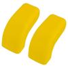 1 Pair Front Bumper Tow Hook Cover Trim Sleeve Protectors fit for Jeep Wrangler JK JL Gladiator JT 2007- Yellow TPE