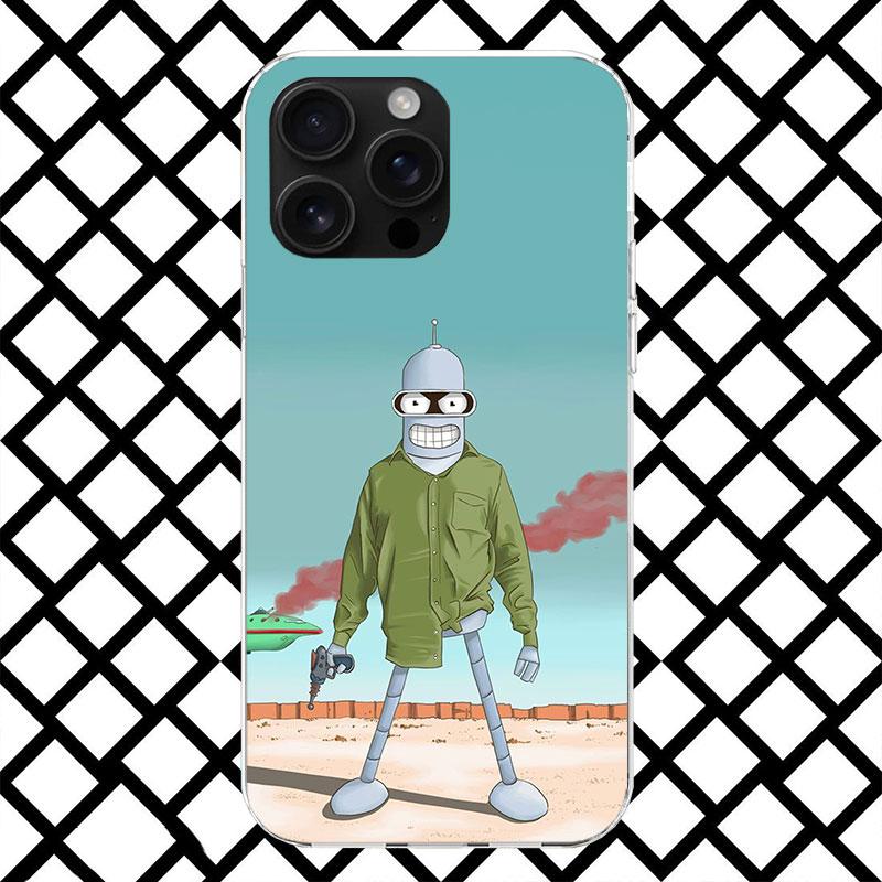 Cartoon F-Futuramas Phone Case for iPhone 17 Air 16 16E 15 14 Plus 13 Mini 12 11 Pro Max 7 8 + SE 2020 Soft Cover Fundas 17 Air