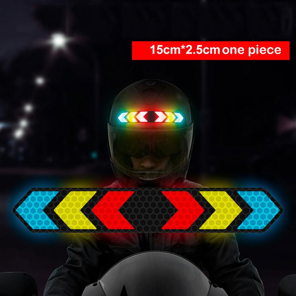 New Creative Waterproof Glasses Devil Horn Motorcycle Helmet Decal Night Warning Sign Reflective Sticker Exterior