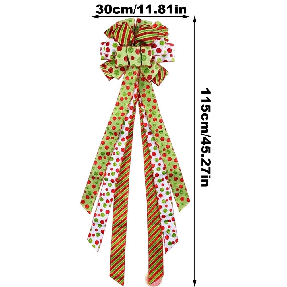 

Christmas Bow Topper Holiday Decorations Christmas Wreath Bow For Home Living Room Entryway Party Mantel Wall Display Other