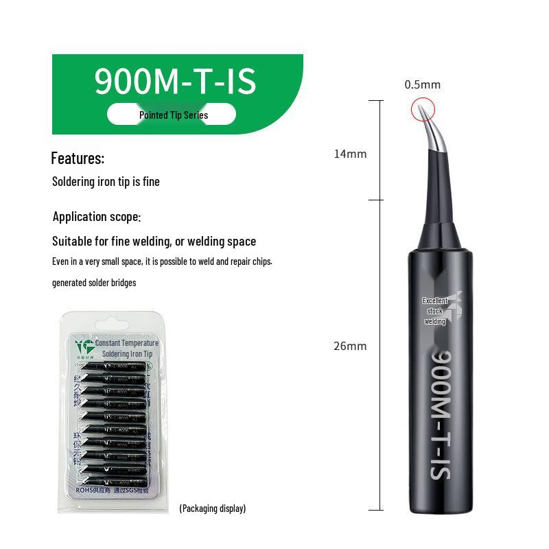 Black King Kong 936 Soldering Iron Tip - Constant Temperature, Internal Heating, Electric Soldering Station Tip.