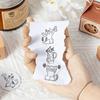 Cute Wooden Rubber Stamps Journal Decoration Stamps  For DIY Card Photo Album Diary Decor