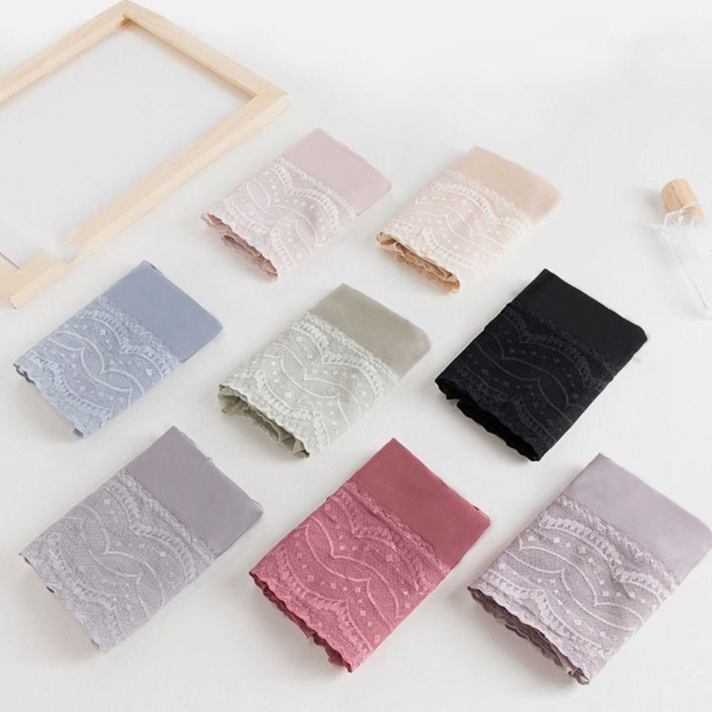 High Waist Lace Seamless Briefs Thin Tummy Control Underwear Elastic Slimming Underpants  Lady