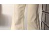 Women's Plus Size White Micro Flare Jeans, Loose Fit for Autumn 2025