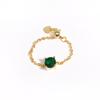 Adjustable Small Round CZ Zircon Rings For Women Gold Silver Color Link Chain Ring Fashion Jewelry for Party Anillos Mujer
