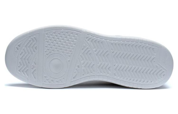 Li Ning Line 2.0 Fashion Slip Resistant Abrasion Resistant Low Top Skateboard Shoes Women's White Black AGCT338-1