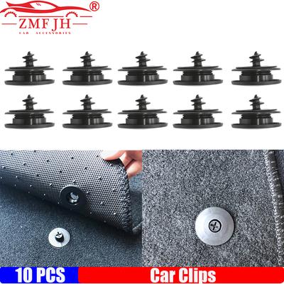 ZMFJH 10PCS Universal Car Floor Mat Clips Retention Grips Carpet Fixing Clamps Buckles Anti Skid Fastener Retainer Resistant
