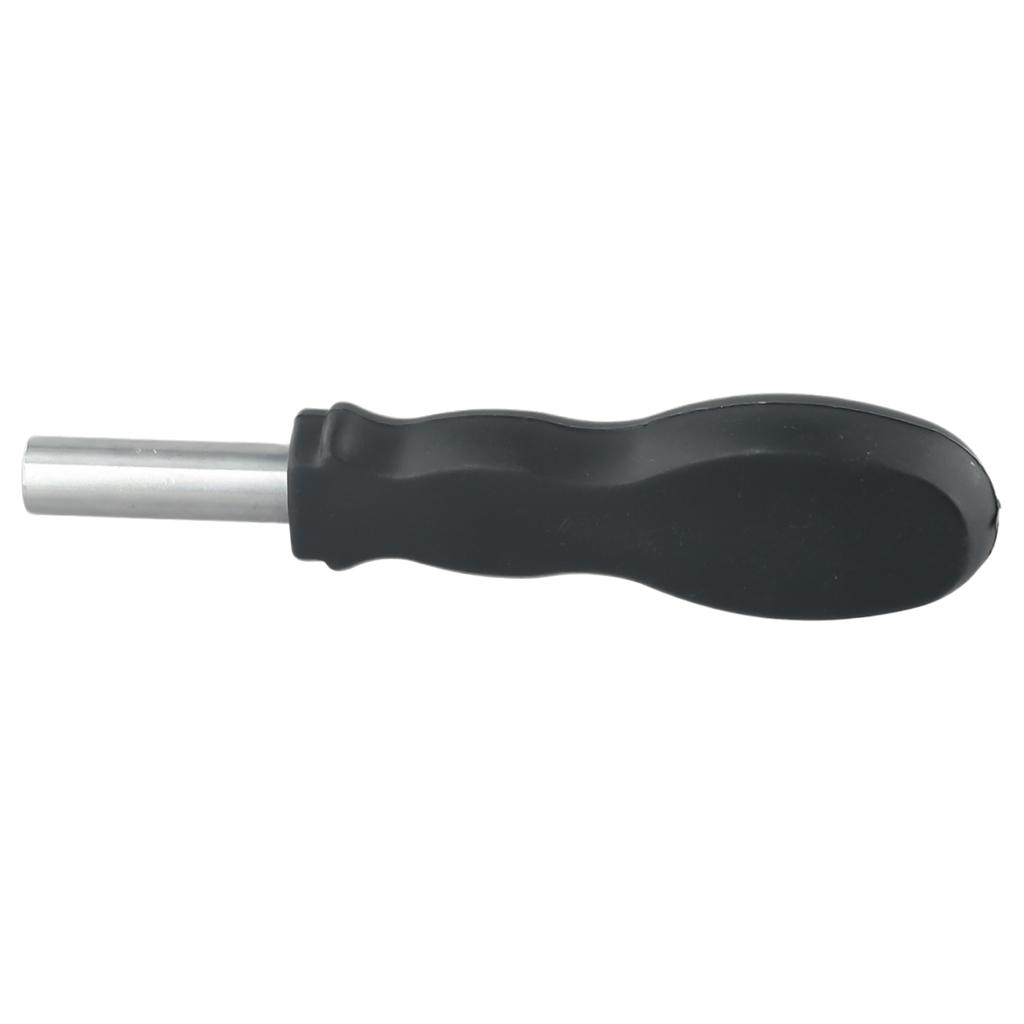 Handy and Practical Soft Grip Rubber Hexagonal Screwdriver Bits Extension Handle Tool 126mm, Easy To Use, Black Color
