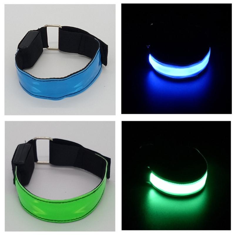 LED Light Armband Wristband Glows Bracelets for Night Running, Walking, Cycling