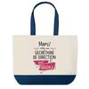Tote Bag - PLANETEE - Large Shopping Bag Tote - Blue Bottom - Cotton - 40 X 45 Cm