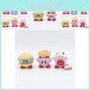 Adorable Kirby Food Figurines Pvc Burger Fries Ice Cream Blind Box Model Set