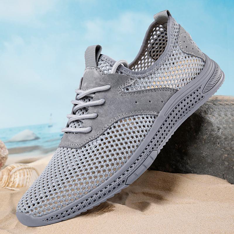 Men's Breathable Flyknit Casual Sports Shoes - Lightweight Mesh Design