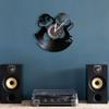 Cute Penguin Mural Wall Clock Baby Penguin Vinyl Record Wall Clock Penguin Family Children's Room Decoration Wall Watch Gift