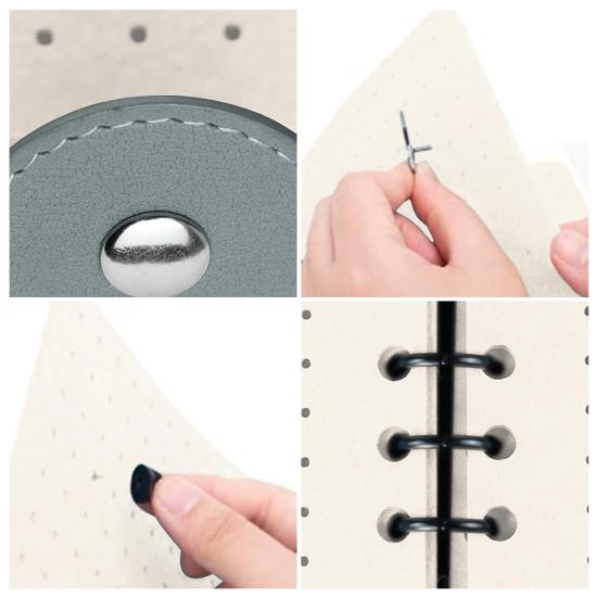 Anstecknadel-Displaybuch 8 Filz-Ansteckseiten Abzeichen-Sammler-Album Emaille-Pin-Organizer