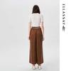 ELLASSAY Women's High-Waisted Wide-Leg Trousers