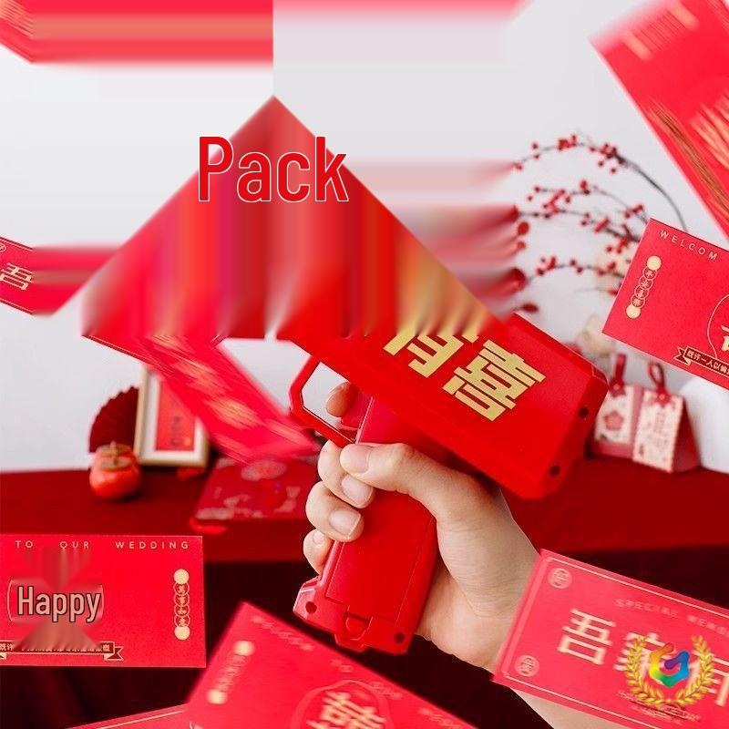 Family Celebration Money Gun: Creative Wedding Game for Reception and Door Blocking Events No Size Option