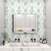 Modern Green Peel and Stick Wallpaper Green and White Self Adhesive Wall Paper Removable Contact Paper for Cabinets Bedroom