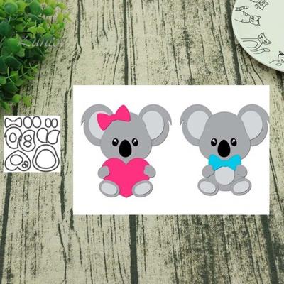 Koala Metallo Fustelle Fai da Te Scrapbooking Carte di Carta Craft Punch Stencil Decor