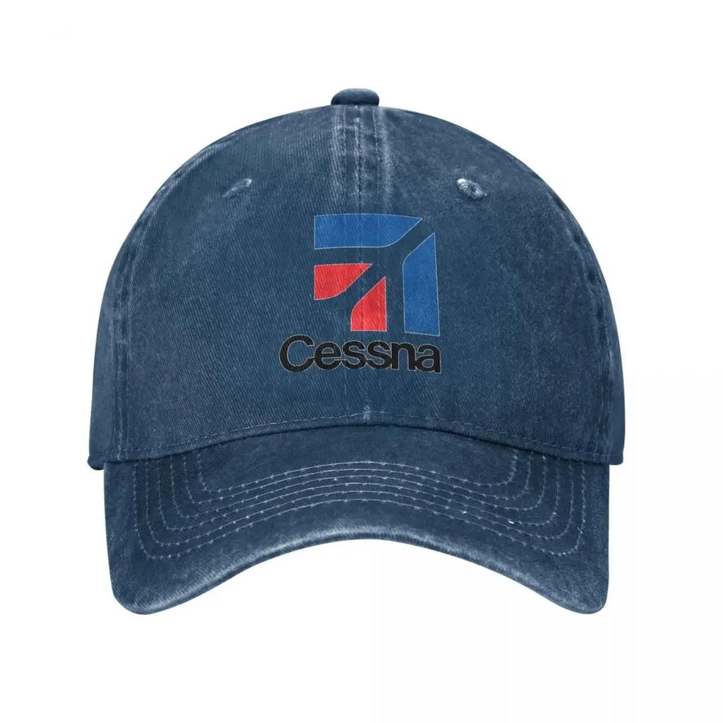 Cessna Logo Baseball Cap American Aircraft Manufacturer y2k Retro Men Adult Dad Hats Outdoor Sun Snapback Cap Gift