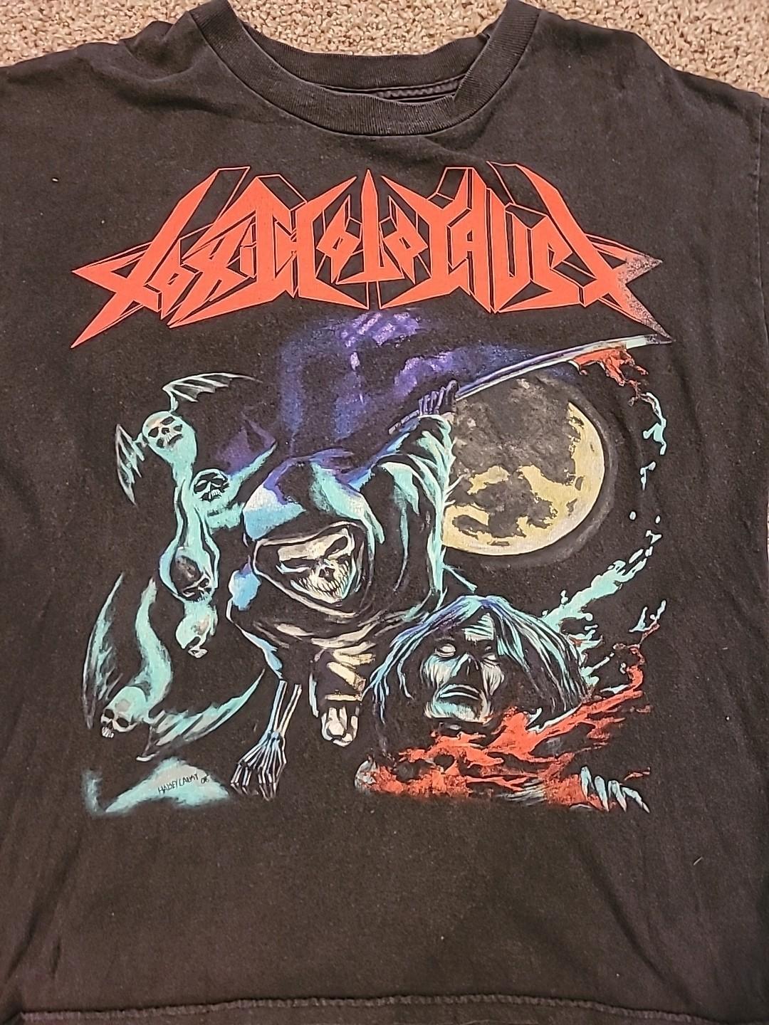 Vintage T Shirt Toxic Holocaust Black Grim Reaper S-5XL SA349 FREE SHIPPING XXXL