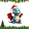 2D Acrylic Dragon Pendant Acrylic Xmas Dragon Keychain Flying Dragon Car Ornaments  Christmas