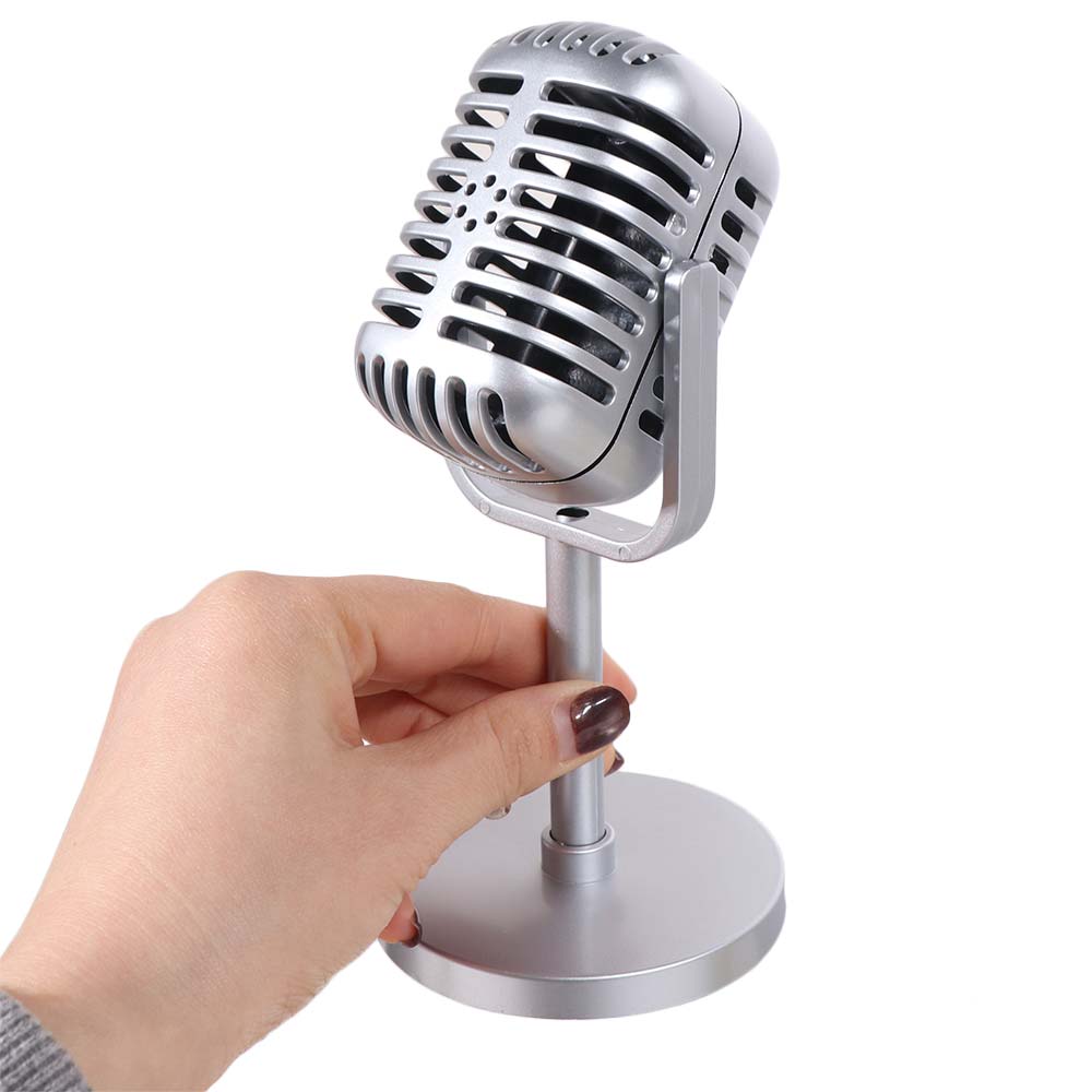 Plastic Simulation Microphone Classic Fake Microphone Model  Home Decoration