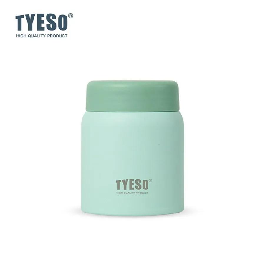 Tyeso 220ml Cute Thermoses Compact Vacuum Flask Frosted Stainless Steel Portable Thermal Cup Stylish Leak-Proof Daily Essential